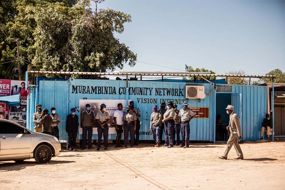 The outside of the Murambinda Community Network in Zimbabwe